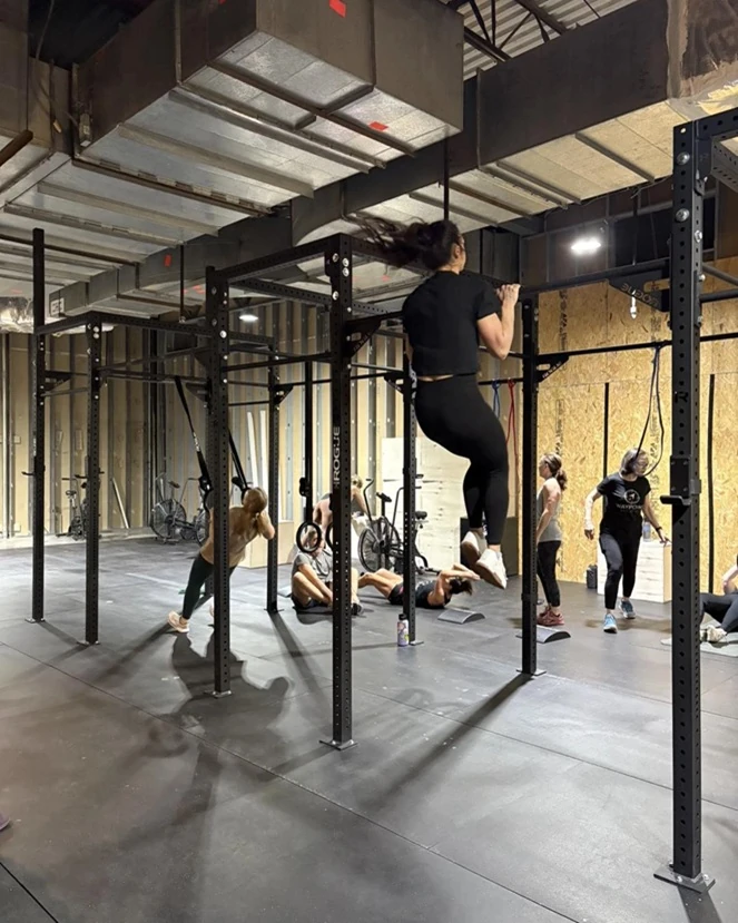 Waypoint Athletics athletes during a coached class